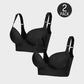 SheCurve Ultimate Lift Back Smoothing Bra 2-Pack: Black & Beige Comfort