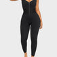 Sleek Athletic Bodycon Shapewear Romper: Effortless Style & Comfort Built-In