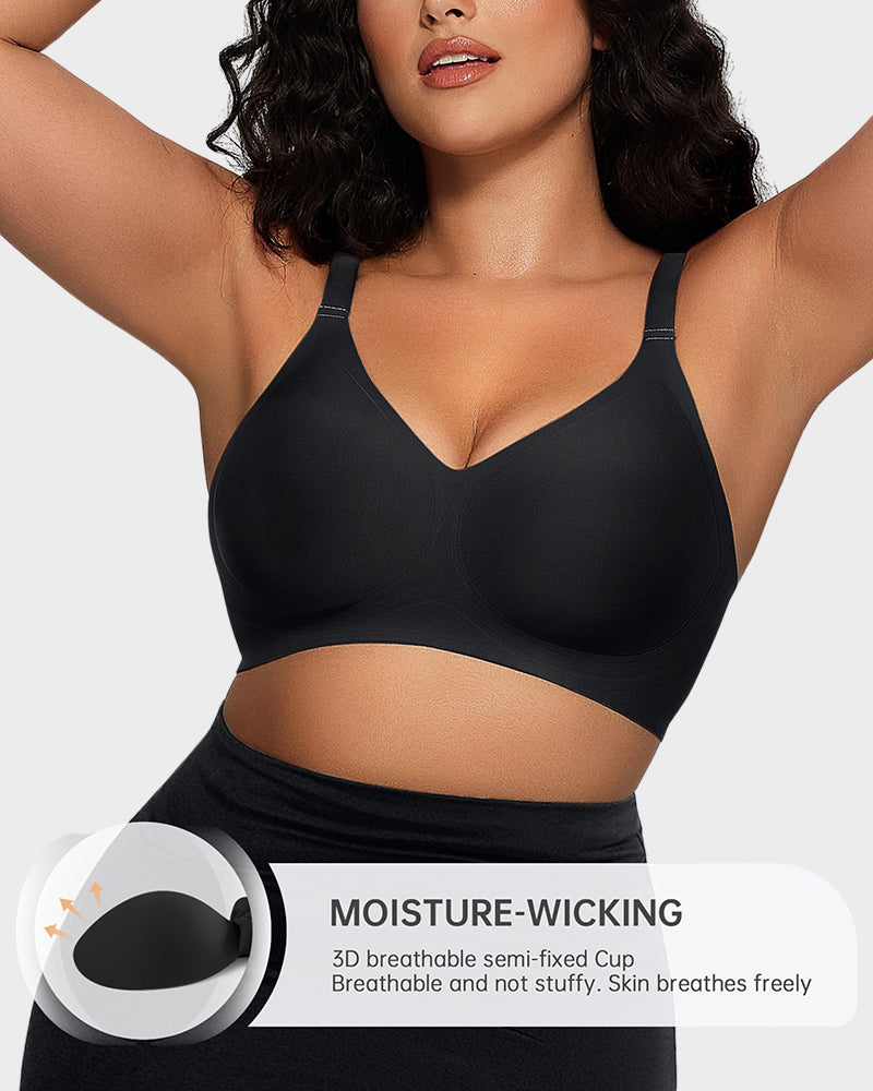 SheCurve Seamless Soft Comfort Wireless Bra: Revolutionary Jelly Strip Support