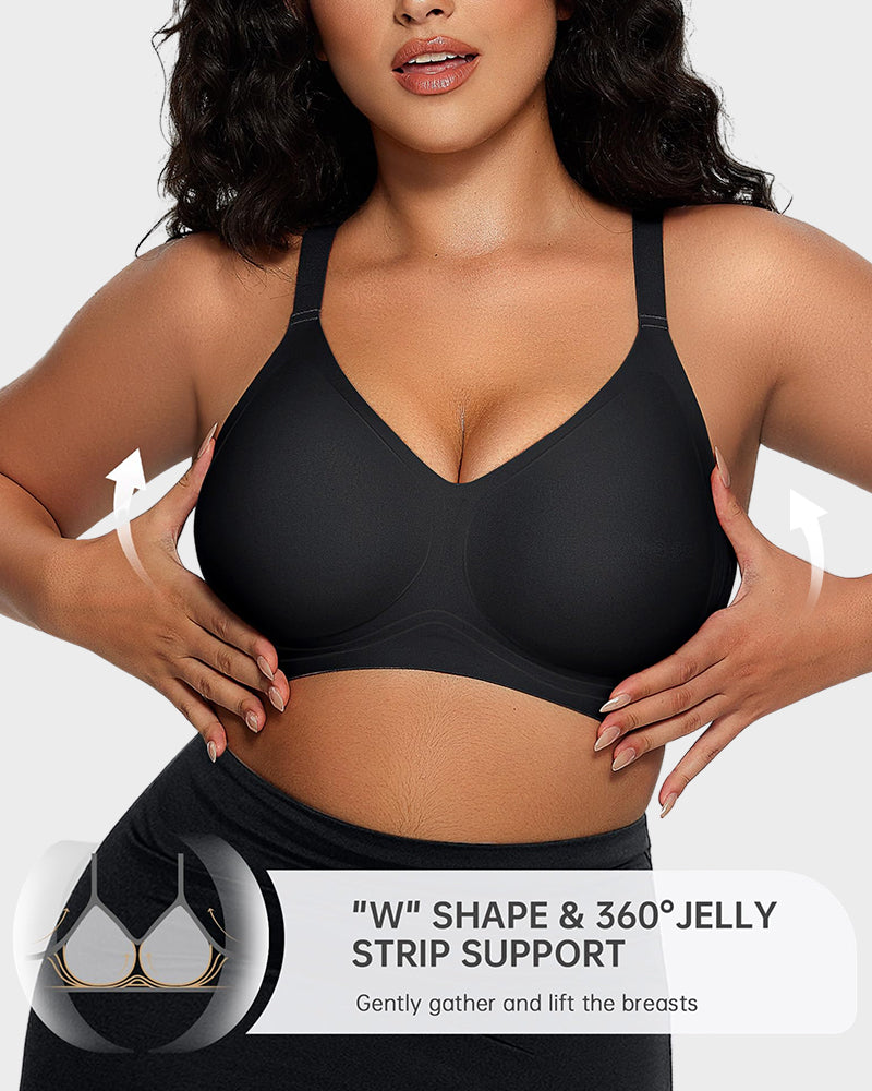 SheCurve Seamless Soft Comfort Wireless Bra: Revolutionary Jelly Strip Support