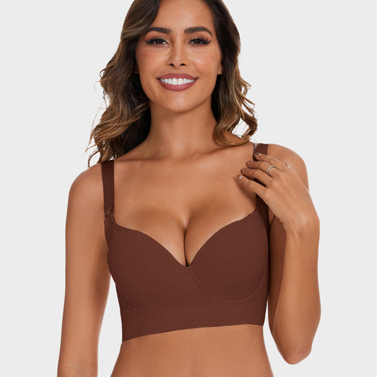 SheCurve® Seamless Push-Up Back Smoothing Bra: Ultimate Comfort & Full Coverage Support