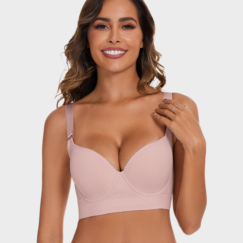 SheCurve® Wireless Push-Up Back Smoothing Bra for Ultimate Comfort & Support
