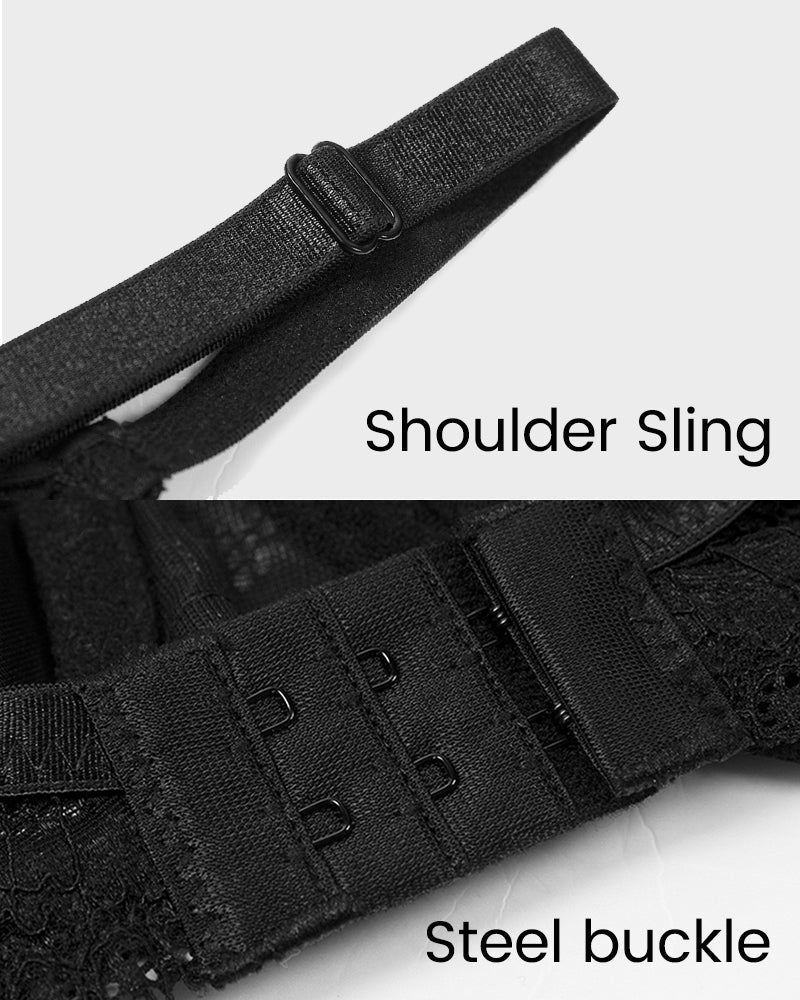 Elegant Non-Padded Lace Strappy Push-Up Bra: Comfortable, Supportive, and Sexy Lingerie
