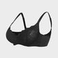 Luxurious Black Lace Plunge Push-Up Bra for Ultimate Comfort & Lift