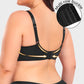 Luxurious Black Lace Plunge Push-Up Bra for Ultimate Comfort & Lift