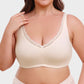 Comfortable Full Coverage Lace Trim Minimizer Bra - Everyday Wireless Support
