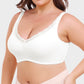Comfortable Full Coverage Lace Trim Minimizer Bra - Everyday Wireless Support