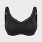 Comfortable Full Coverage Lace Trim Minimizer Bra - Everyday Wireless Support