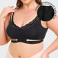 Comfortable Full Coverage Lace Trim Minimizer Bra - Everyday Wireless Support