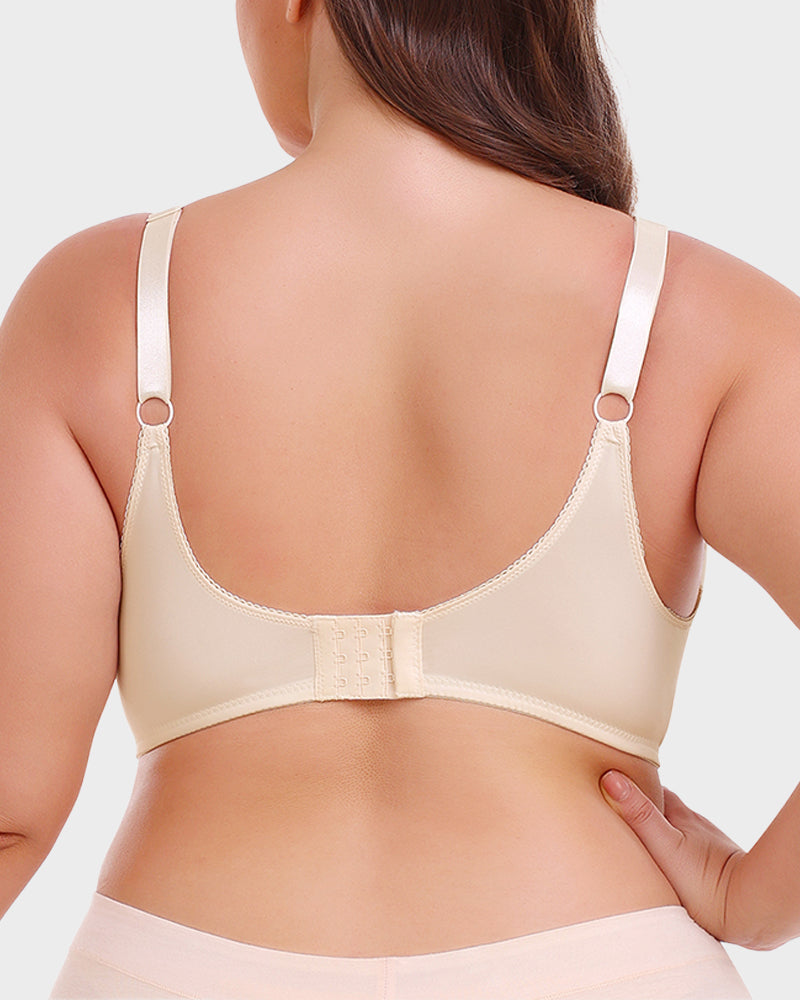 SheCurve® Seamless Comfort Everyday T-Shirt Bra - Wireless Support, Smooth Look