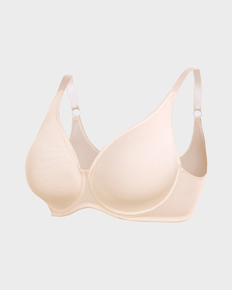 SheCurve® Seamless Comfort Everyday T-Shirt Bra - Wireless Support, Smooth Look