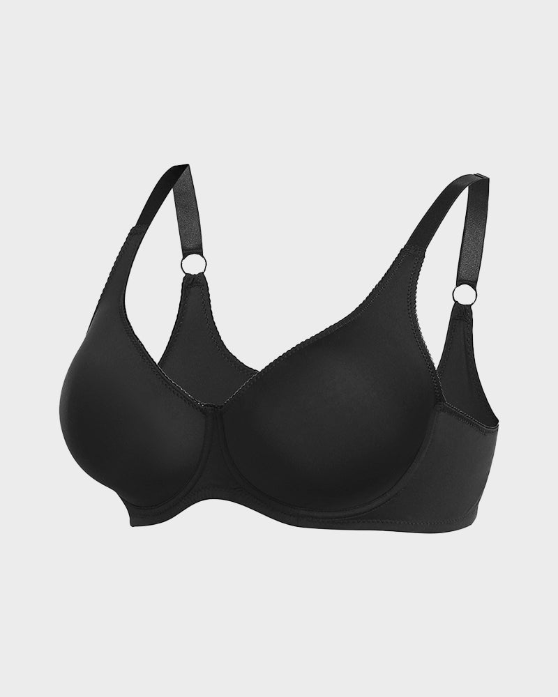 SheCurve® Seamless Comfort Everyday T-Shirt Bra - Wireless Support, Smooth Look