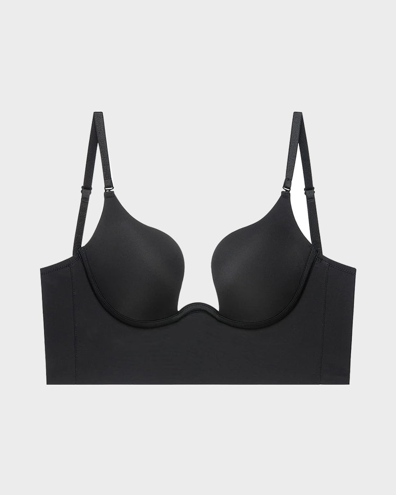 Invisible Deep Plunge U-Shaped Backless Bra for Low Cut Outfits