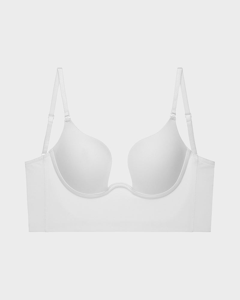 Invisible Deep Plunge U-Shaped Backless Bra for Low Cut Outfits