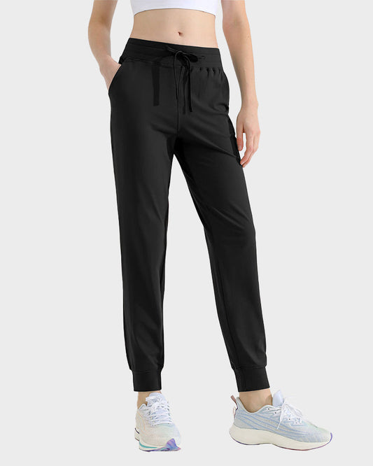 Luxurious Brushed Tapered Jogger Fitness Pants – Soft, Sweat-Wicking, Quick-Dry Comfort