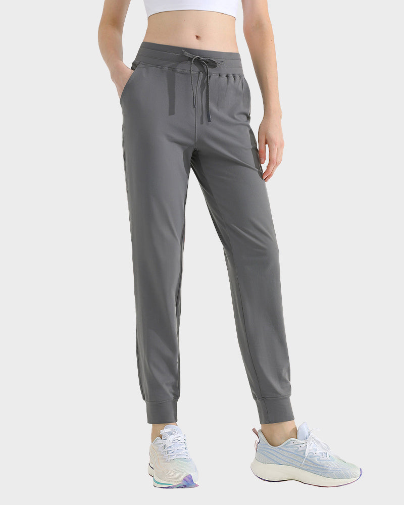 Luxurious Brushed Tapered Jogger Fitness Pants – Soft, Sweat-Wicking, Quick-Dry Comfort