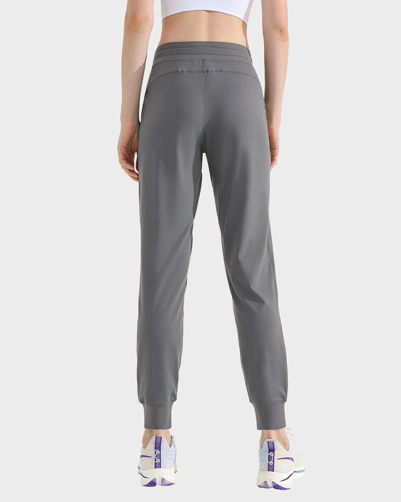 Luxurious Brushed Tapered Jogger Fitness Pants – Soft, Sweat-Wicking, Quick-Dry Comfort