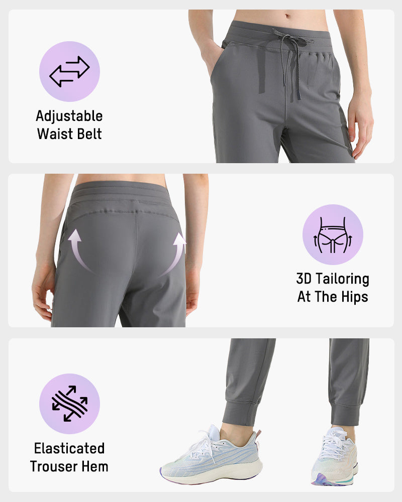 Luxurious Brushed Tapered Jogger Fitness Pants – Soft, Sweat-Wicking, Quick-Dry Comfort