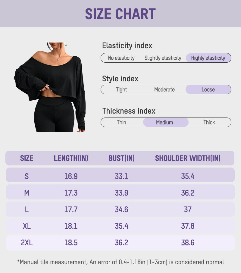 Chic Off-Shoulder Long Sleeve Asymmetrical Knit Crop Top for Women