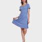 Ultra-Soft V-Neck T-Shirt Dress with Pockets - Casual Flowy Swing Design