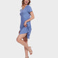 Ultra-Soft V-Neck T-Shirt Dress with Pockets - Casual Flowy Swing Design