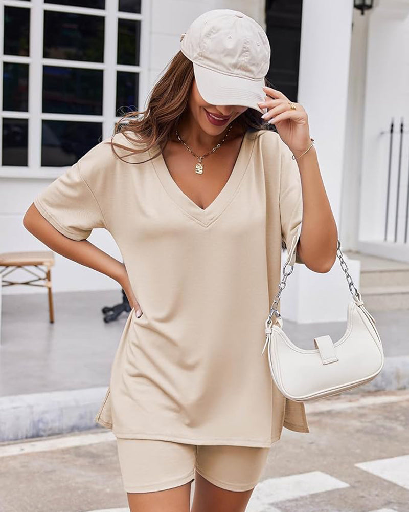 Chic Oversized Comfy Knit Lounge Set for Women - 2 Piece