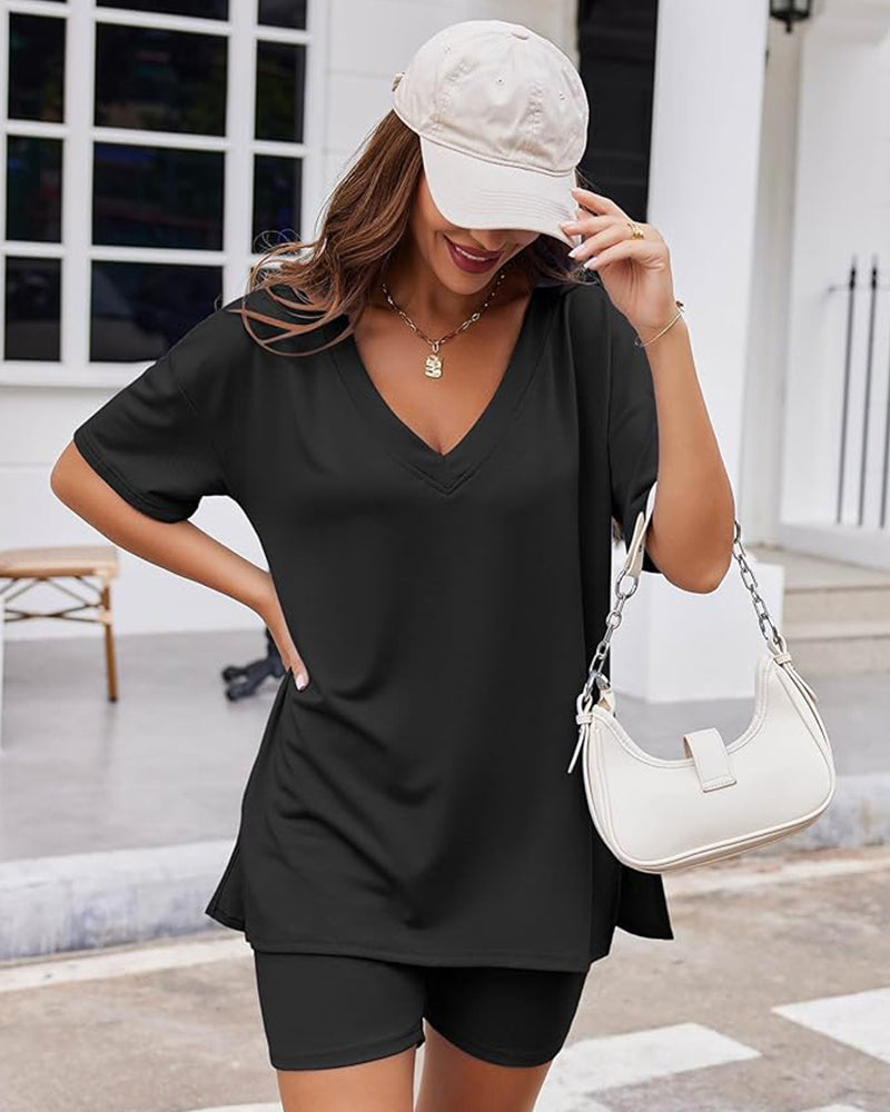 Chic Oversized Comfy Knit Lounge Set for Women - 2 Piece