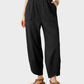 Comfy Flowy Wide-Leg Palazzo Lounge Pants with Pockets & Elastic Waist