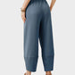 Comfy Flowy Wide-Leg Palazzo Lounge Pants with Pockets & Elastic Waist
