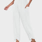Comfy Flowy Wide-Leg Palazzo Lounge Pants with Pockets & Elastic Waist