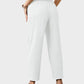 Comfy Flowy Wide-Leg Palazzo Lounge Pants with Pockets & Elastic Waist