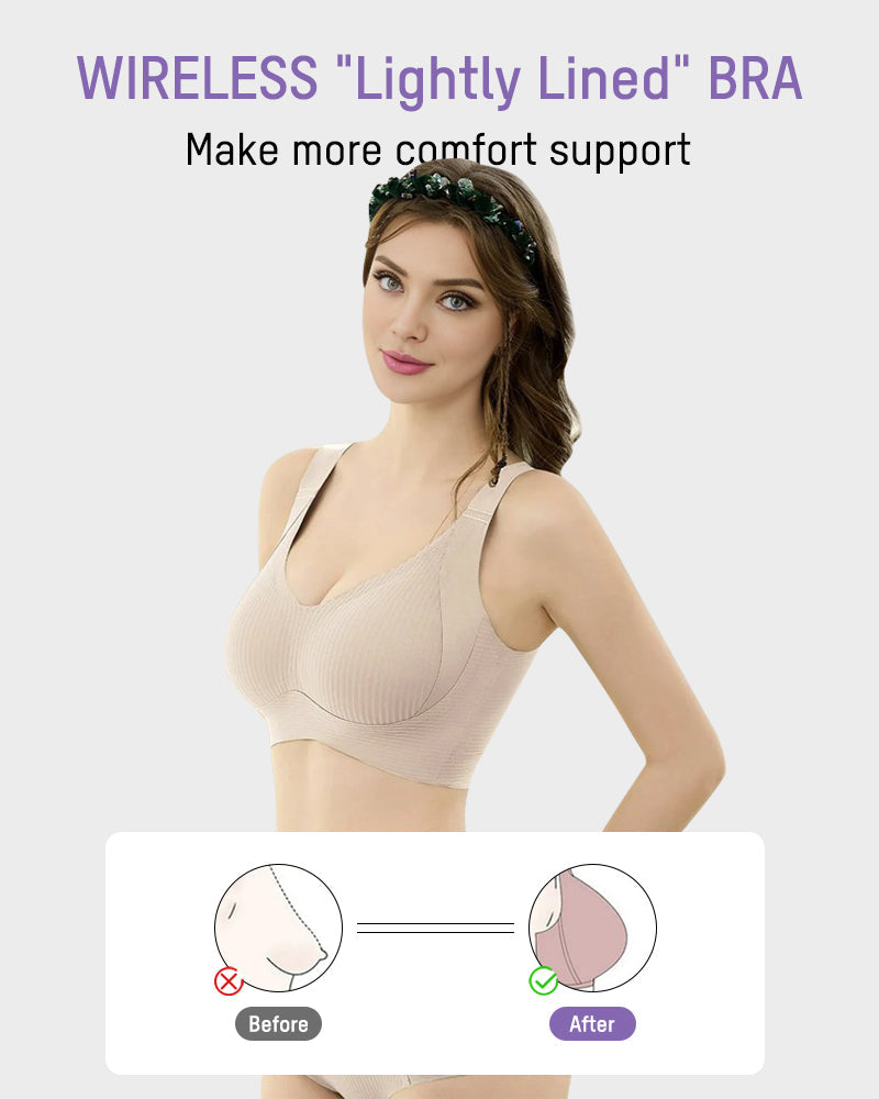Ultimate Comfort Full Coverage Wireless Lightly Lined Everyday Bra for Women
