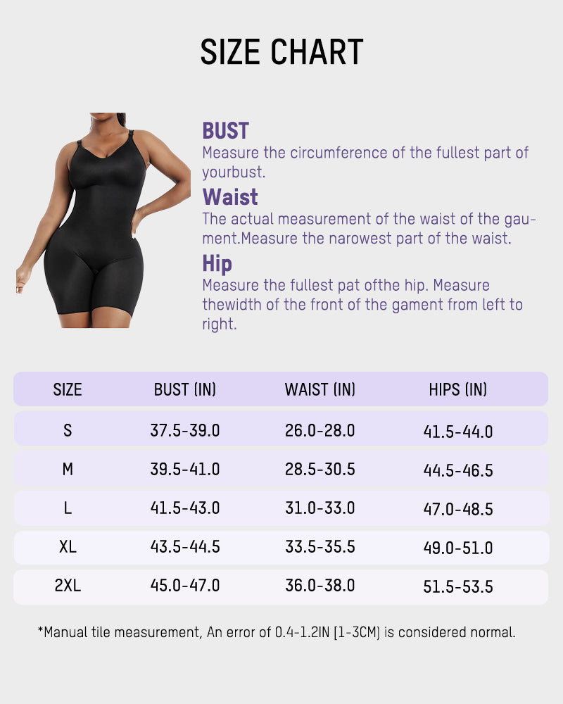 Comfort Sculpt Shapewear Bodysuit: Built-In Wireless Bra, Tummy Control, Mid-Thigh