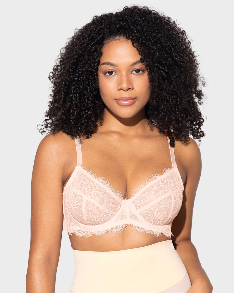 Luxurious Lace Unlined Underwire Push-Up Bra for Ultimate Comfort & Support
