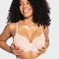 Luxurious Lace Unlined Underwire Push-Up Bra for Ultimate Comfort & Support