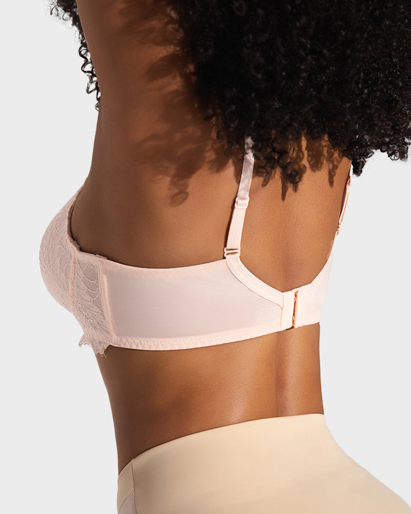 Luxurious Lace Unlined Underwire Push-Up Bra for Ultimate Comfort & Support