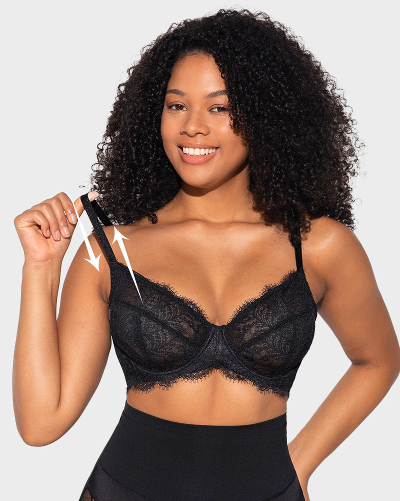 Luxurious Lace Unlined Underwire Push-Up Bra for Ultimate Comfort & Support