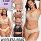 Seamless Wireless Full Coverage Jelly Smoothing Bra - Ultimate Comfort & Support