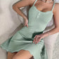 Luxurious Lace-Trimmed Spaghetti Strap Nightdress – Soft, Stretchy, Backless Comfort
