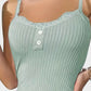 Luxurious Lace-Trimmed Spaghetti Strap Nightdress – Soft, Stretchy, Backless Comfort