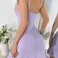 Luxurious Lace-Trimmed Spaghetti Strap Nightdress – Soft, Stretchy, Backless Comfort