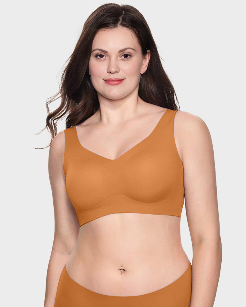 Cooling Wire-Free Antibacterial Minimizer Bra: Seamless Comfort & Gentle Lift