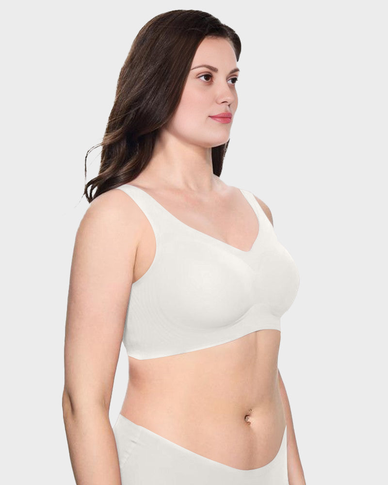 Cooling Wire-Free Antibacterial Minimizer Bra: Seamless Comfort & Gentle Lift