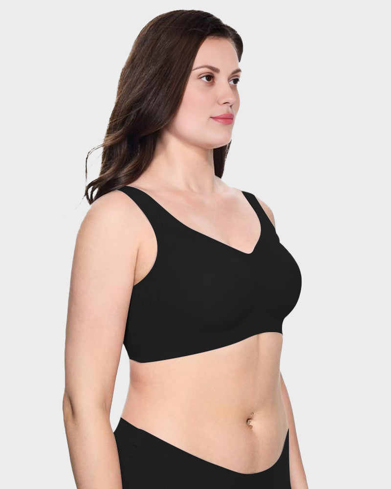 Cooling Wire-Free Antibacterial Minimizer Bra: Seamless Comfort & Gentle Lift
