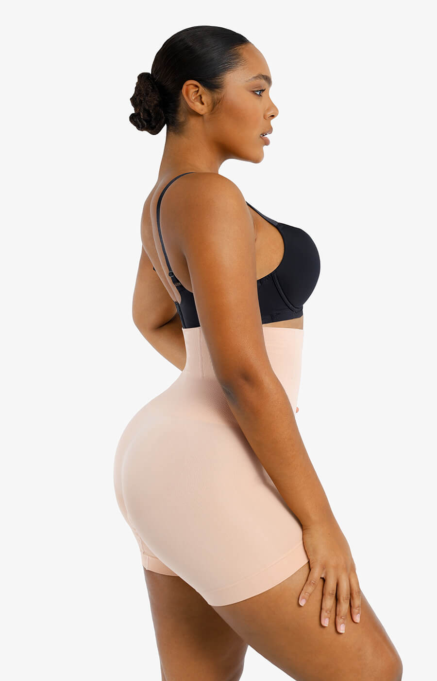 SheCurve® Seamless High-Waist Mid-Thigh Shaping Shorts Tummy Control Smoothing
