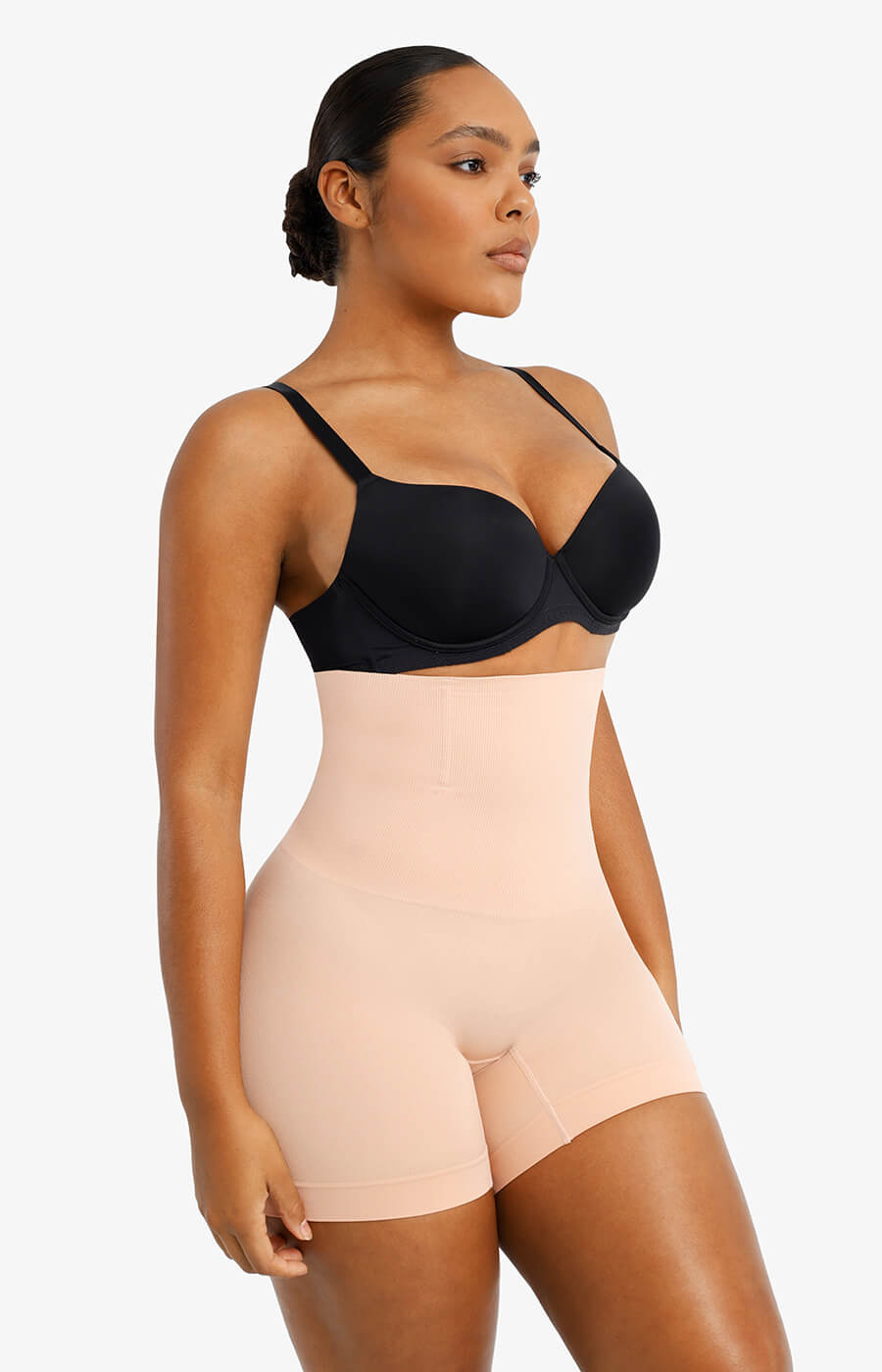 SheCurve® Seamless High-Waist Mid-Thigh Shaping Shorts Tummy Control Smoothing