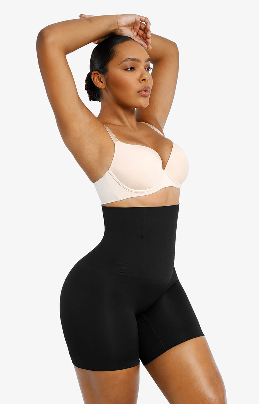 SheCurve® Seamless High-Waist Mid-Thigh Shaping Shorts Tummy Control Smoothing