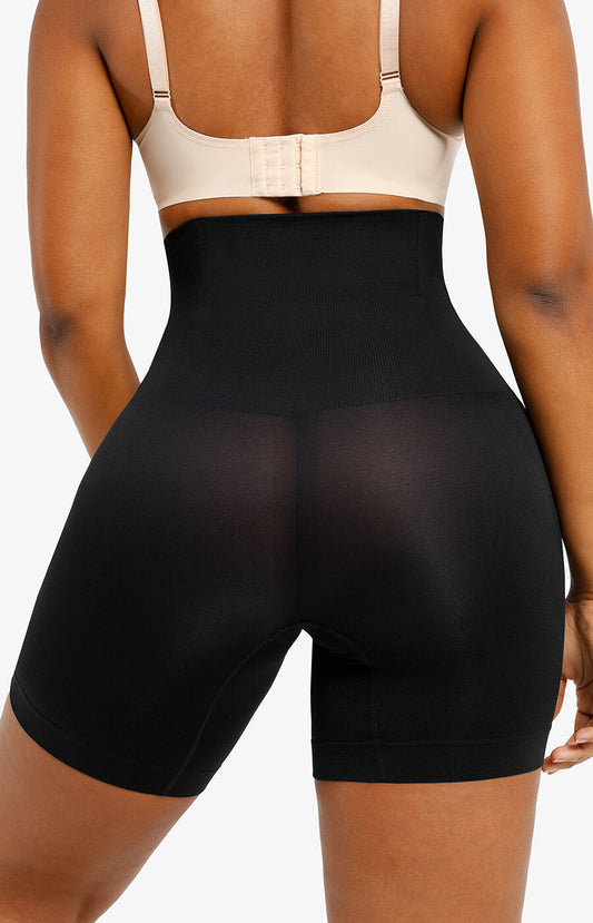 SheCurve® Seamless High-Waist Mid-Thigh Shaping Shorts Tummy Control Smoothing
