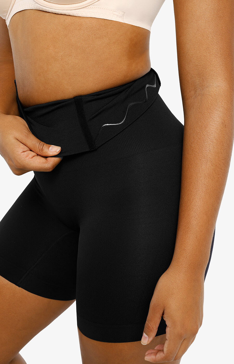 SheCurve® Seamless High-Waist Mid-Thigh Shaping Shorts Tummy Control Smoothing