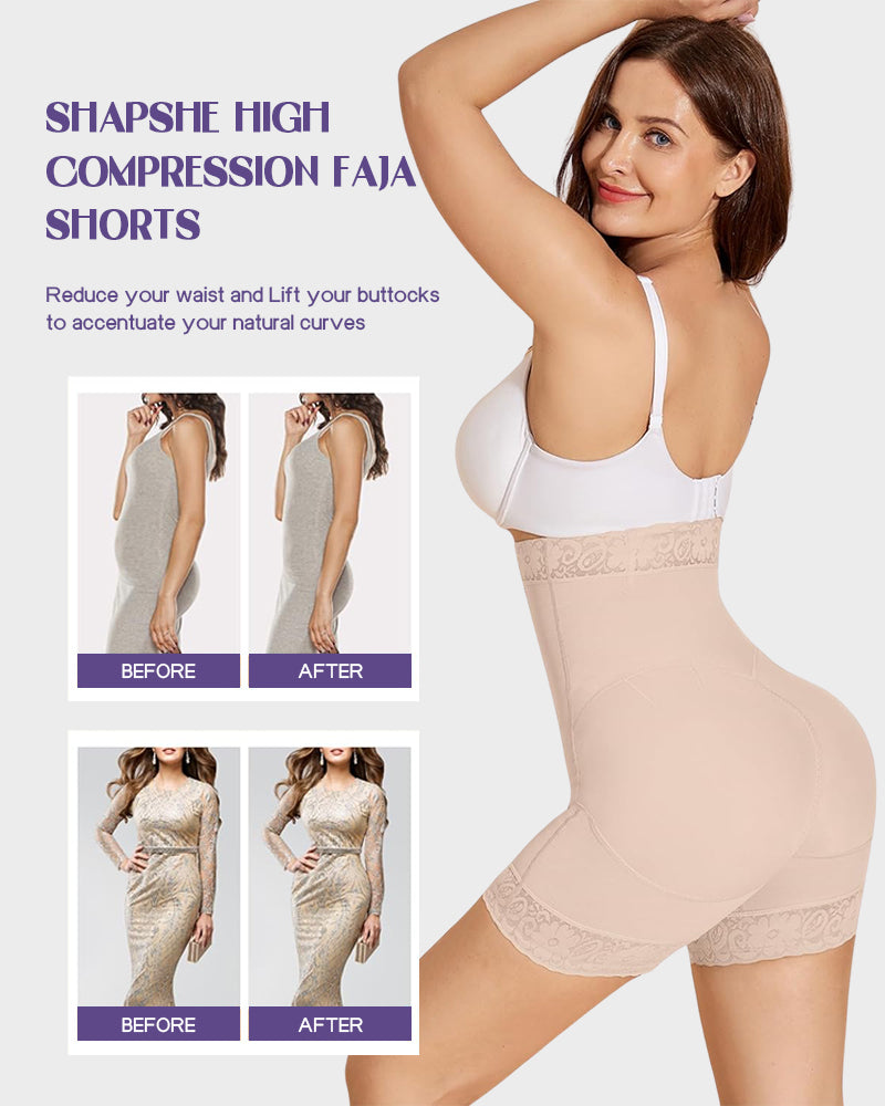 Ultimate High-Waisted Butt Lifter Tummy Control Shapewear Shorts